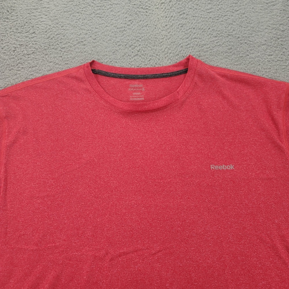 Reebok Shirt Mens 3XL‎ Red Tee Crew Neck Short Sleeve Sports Running Walking - Picture 2 of 12